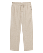 KnowledgeCotton Apparel Fig Loose Linen Pants Light Feather Gray