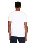KnowledgeCotton Apparel Big Print T-Shirt Bright White