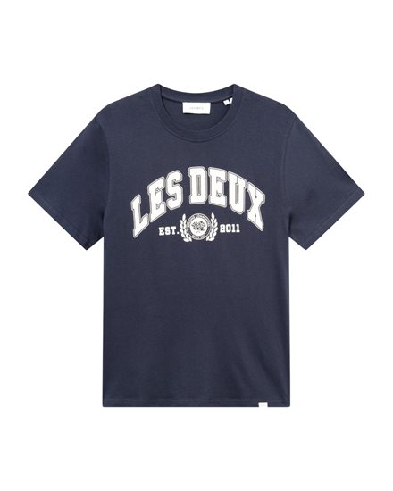 Les Deux University T-Shirt Dark Navy