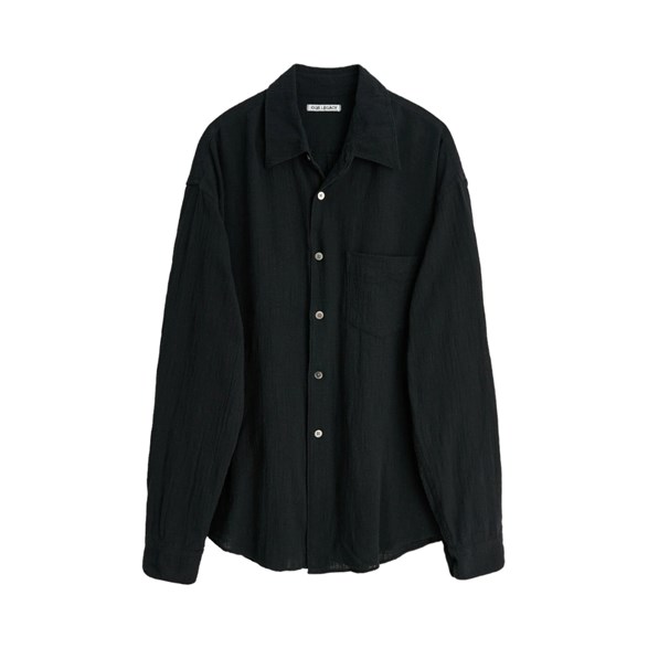 Our Legacy Coco Shirt Washed Black Air Cotton