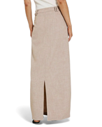 NORR Cano Maxi Skirt Beige