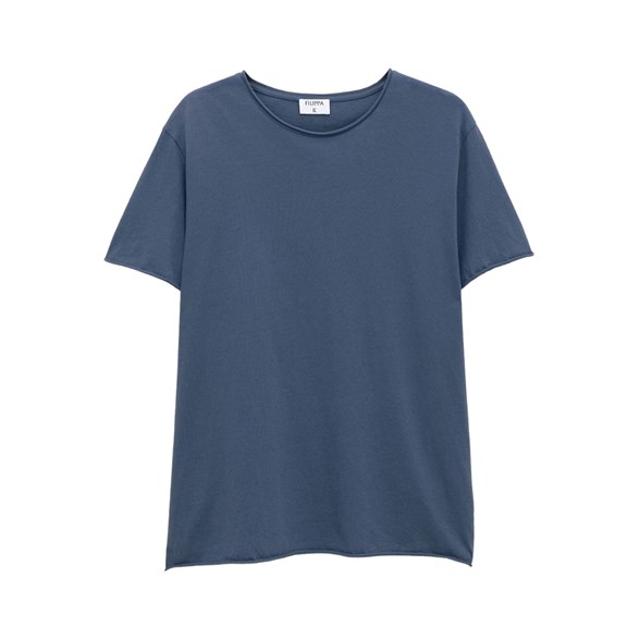 Filippa K Roll Neck Tee Dawn Blue