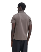 Filippa K Stretch Cotton Polo T-Shirt Dark Sage