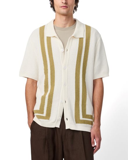NN07 Ares Knit Shirt Ivory