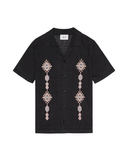 NN07 Henry SS Shirt Black
