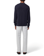 NN07 Hansie Half Zip Navy Mel