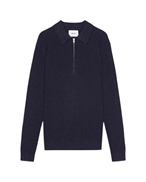 NN07 Hansie Half Zip Navy Mel