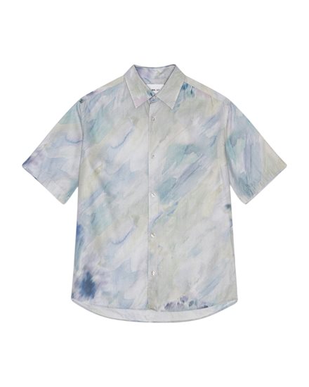 NN07 Freddy SS No Pkt Blue Print