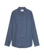 NN07 Enzo Linen Shirt Bering Sea