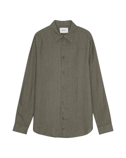 NN07 Enzo Linen Shirt Capers