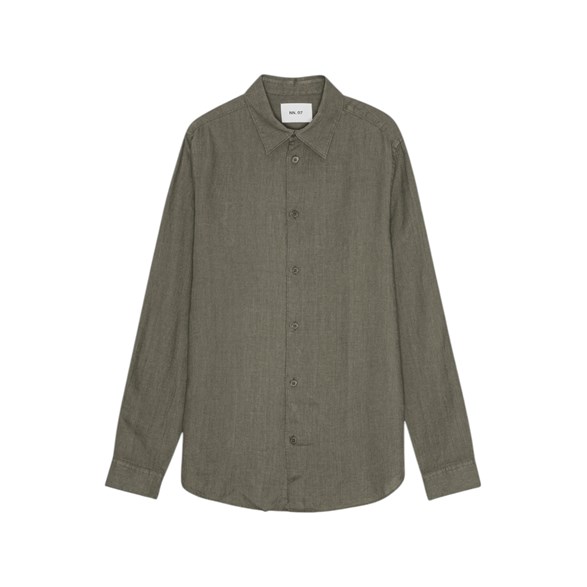 NN07 Enzo Linen Shirt Capers