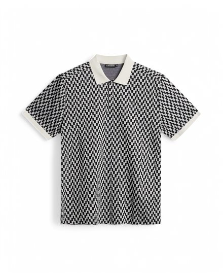 J.Lindeberg Devon Jacquard Polo Moonbeam