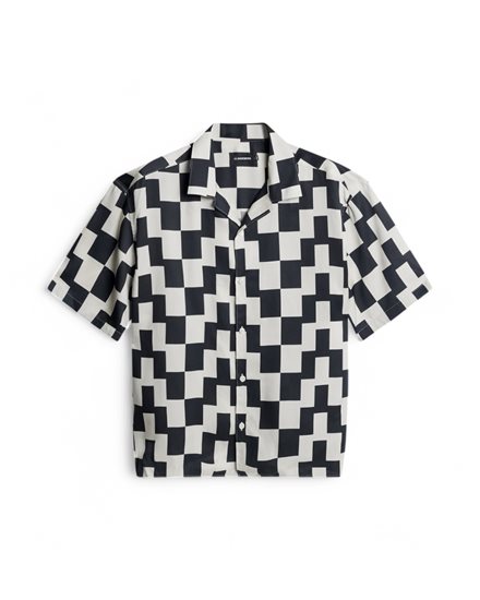 J.Lindeberg Ellis Stack Bridge Print Shirt Black