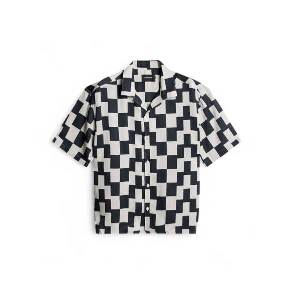 J.Lindeberg Ellis Stack Bridge Print Shirt Black