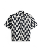 J.Lindeberg Ellis Stack Bridge Print Shirt Black