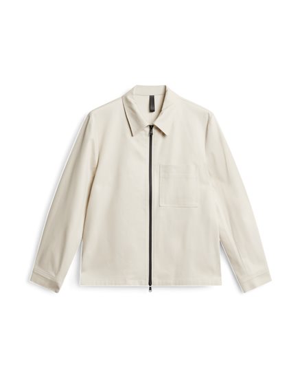 J.Lindeberg Julius Cotton Twill Overshirt Moonbeam