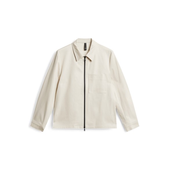 J.Lindeberg Julius Cotton Twill Overshirt Moonbeam