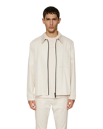 J.Lindeberg Julius Cotton Twill Overshirt Moonbeam