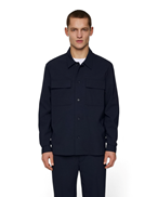 J.Lindeberg Reid Drape Overshirt Navy