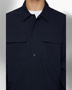 J.Lindeberg Reid Drape Overshirt Navy