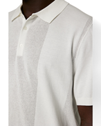 J.Lindeberg Reymond Solid Stripe Polo White