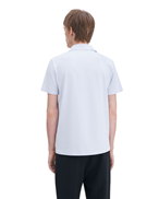 Filippa K Stretch Cotton Polo T-Shirt Ice Blue