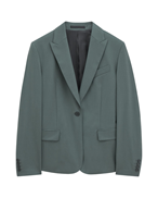 Filippa K Sasha Cool Wool Blazer Green Grey