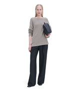 Filippa K Relaxed Linen Sweater W Moss Grey