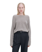 Filippa K Relaxed Linen Sweater W Moss Grey