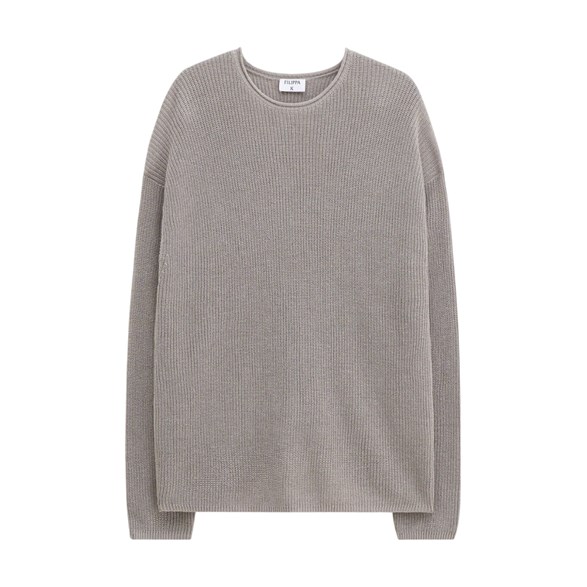 Filippa K Relaxed Linen Sweater Moss Grey