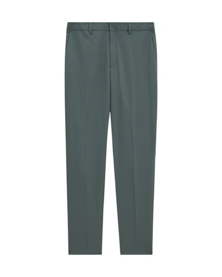 Filippa K Emma Cropped Wool Pants Green Grey