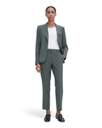 Filippa K Emma Cropped Wool Pants Green Grey