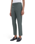 Filippa K Emma Cropped Wool Pants Green Grey