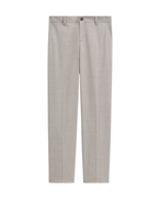 Filippa K Elastic Waist Tailored Trousers Sage Melange