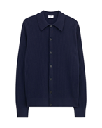 Filippa K Cotton Merino Knit Shirt Navy