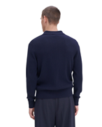 Filippa K Cotton Merino Knit Shirt Navy