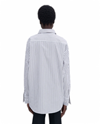 Filippa K Classic Stripe Shirt Coffee/White