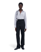 Filippa K Classic Stripe Shirt Coffee/White