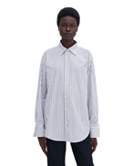 Filippa K Classic Stripe Shirt Coffee/White