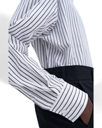 Filippa K Classic Stripe Shirt Coffee/White