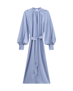 Filippa K Belted Long Sleeve Dress Air Blue