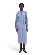 Filippa K Belted Long Sleeve Dress Air Blue