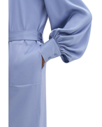Filippa K Belted Long Sleeve Dress Air Blue