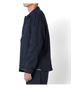 Japan Blue Jeans Sashiko Coverall Overshirt Dark Indigo