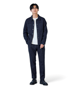 Japan Blue Jeans Sashiko Coverall Overshirt Dark Indigo