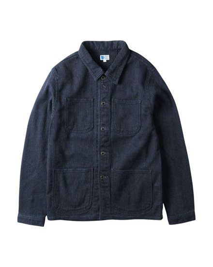 Japan Blue Jeans Sashiko Coverall Overshirt Dark Indigo