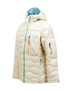 Peak Performance M Helium Utility Down Hood Jkt Sand/Cloud