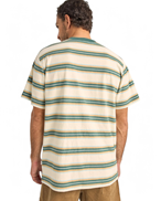 Rhythm Everyday Stripe T-Shirt Vintage Green