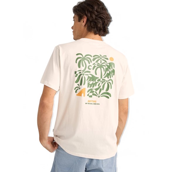 Rhythm Trees Ss T-Shirt Vintage White
