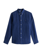 Tommy Hilfiger Dyed Linen Shirt Carbon Navy